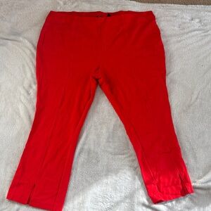 Du Jour Red Wide Leg Pants
